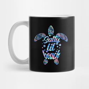 Funny Turtle Salty Lil Beach Shirt Mug